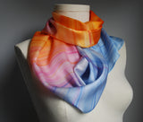 Shiborica Hand-Painted Silk Scarves in Many Colours