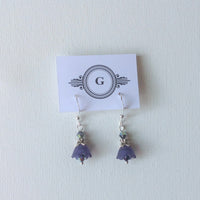 Gaby Tulip Bells Lucite Earrings with Silver in 13 Colours