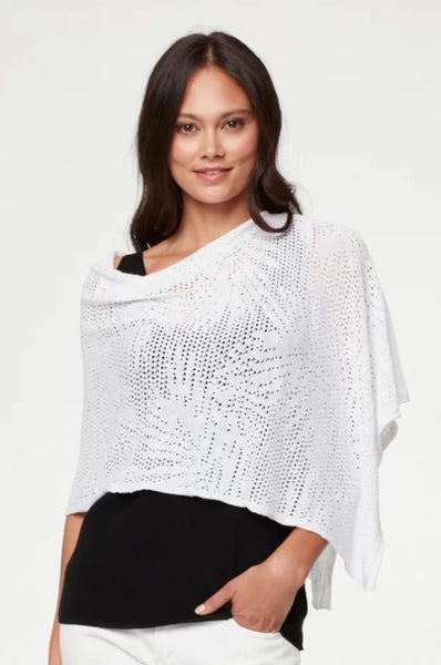 Palm Leaf Cropped Poncho