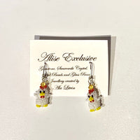 Alise Exclusive 3D Rooster Earrings