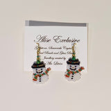 Alise Exclusive Snowman with Crystal Earrings