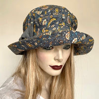Fanfreluche "Judy" Hat with Big Brim Songbird