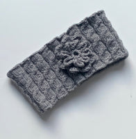Ildiko Headband Grey Wool
