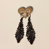Kunda Art Beaded "Feather" Earrings in 8 Colours