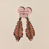 Kunda Art Beaded "Feather" Earrings in 8 Colours