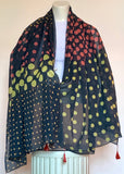 Polka Dot Tasseled Cotton Sarong/Scarf in Two Colours