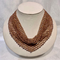 Dauna Louise Beaded Kerchief Necklace Medium