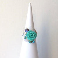 Gaby Desert Rose Ring with Silver