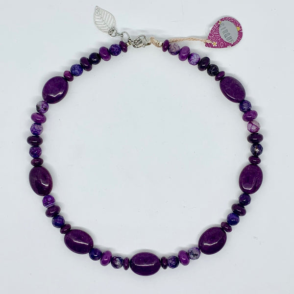 Cirque Collection Power Purple and Silver Necklace